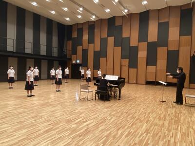 本番前、リハーサルの様子 本番前、リハーサルの様子