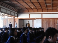 １年　日新館座禅体験